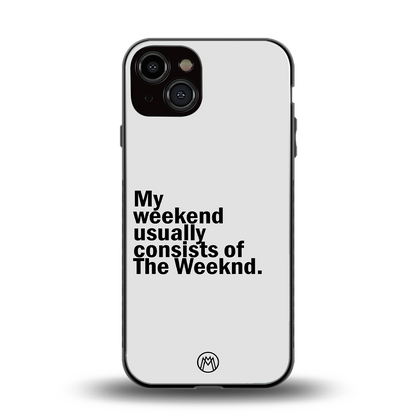 weeknd mood back phone cover | glass case for iphone 13
