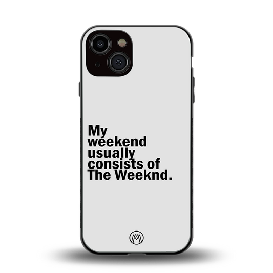 weeknd mood back phone cover | glass case for iphone 13
