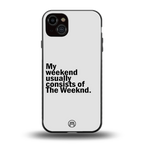 weeknd mood back phone cover | glass case for iphone 15 plus