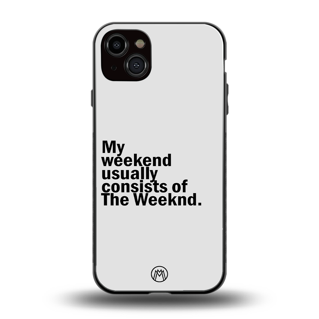 weeknd mood back phone cover | glass case for iphone 14 plus