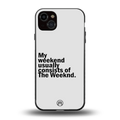 weeknd mood back phone cover | glass case for iphone 14 plus