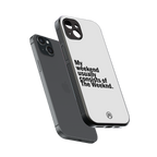 weeknd mood back phone cover | glass case for iphone 14 plus