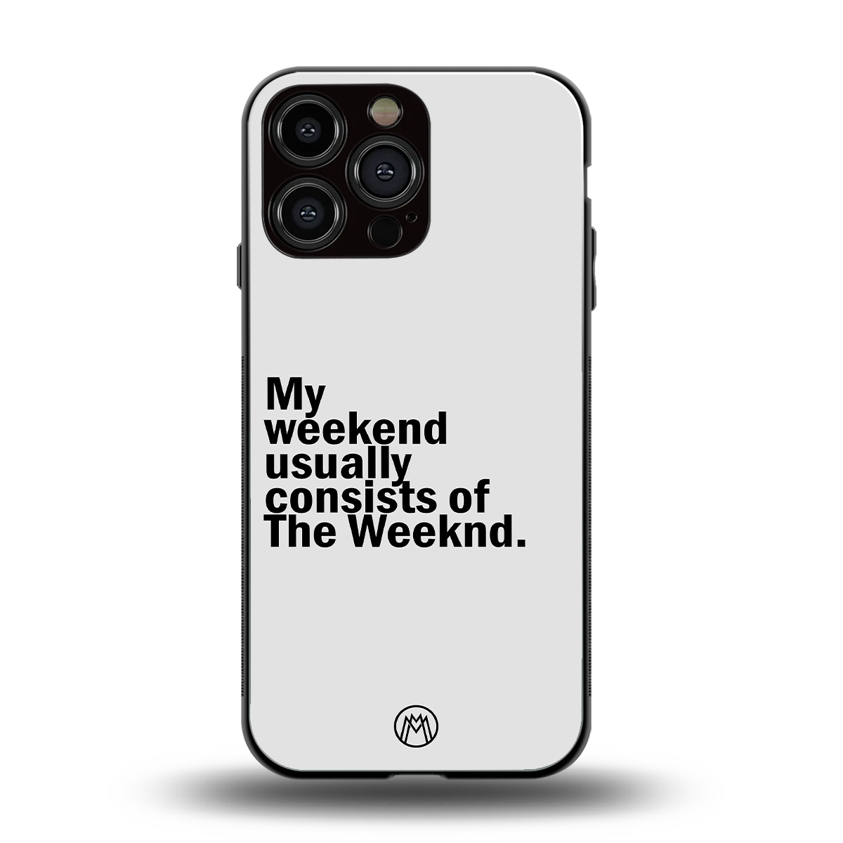 weeknd mood back phone cover | glass case for iphone 15 pro max
