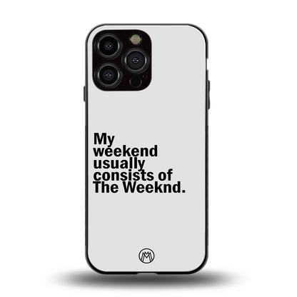 weeknd mood back phone cover | glass case for iphone 14 pro max