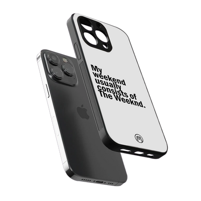weeknd mood back phone cover | glass case for iphone 15 pro max