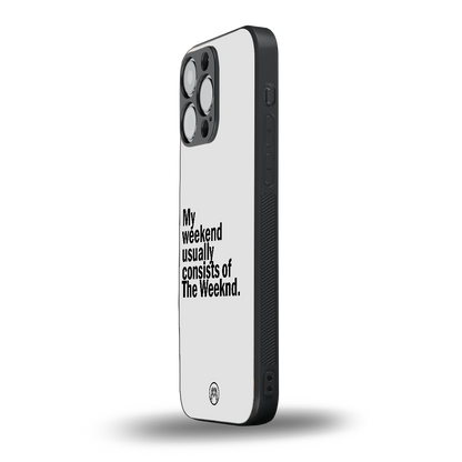 weeknd mood back phone cover | glass case for iphone 14 pro max