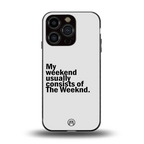 weeknd mood back phone cover | glass case for iphone 15 pro