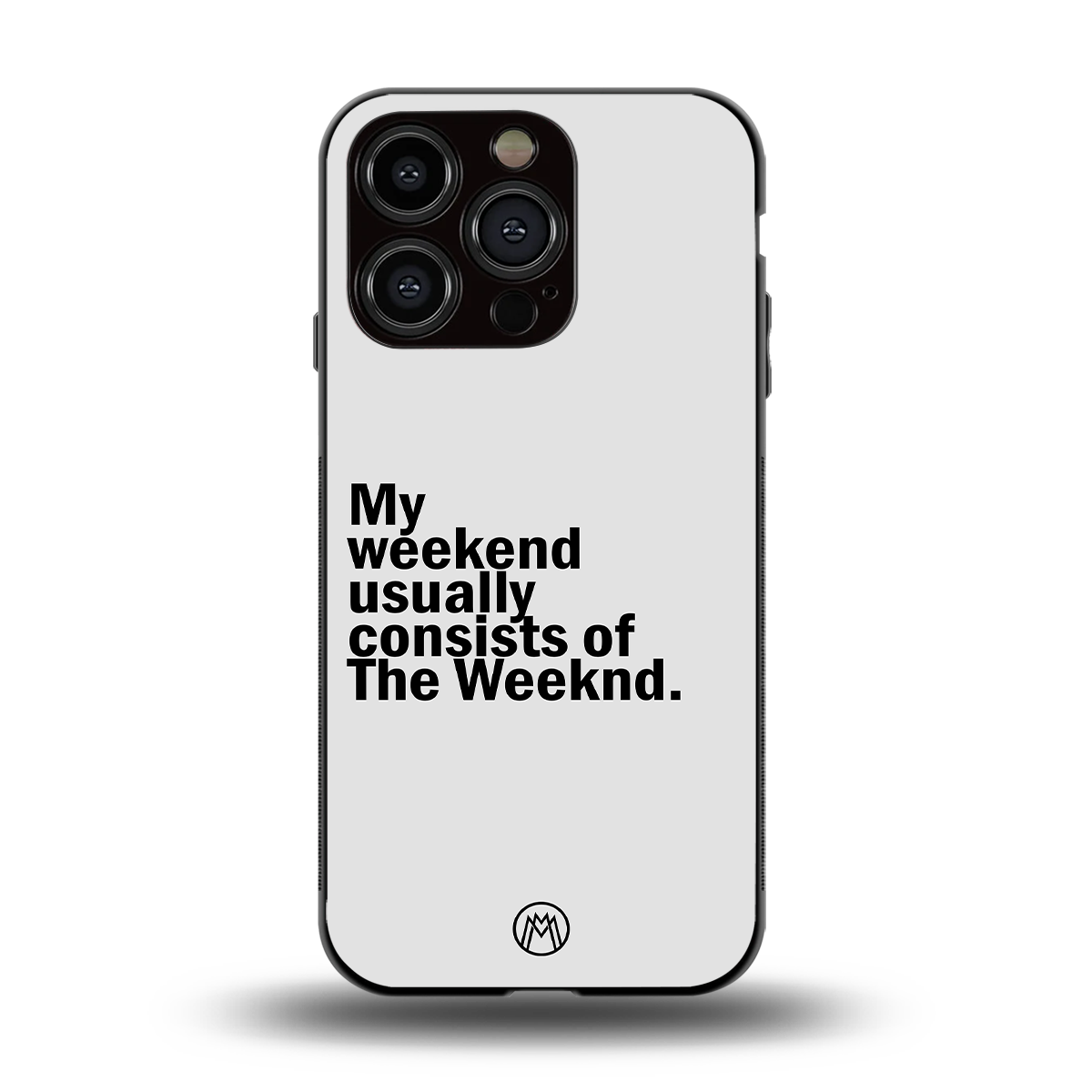 weeknd mood back phone cover | glass case for iphone 15 pro