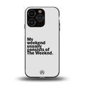 weeknd mood back phone cover | glass case for iphone 14 pro