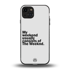 weeknd mood back phone cover | glass case for iphone 15