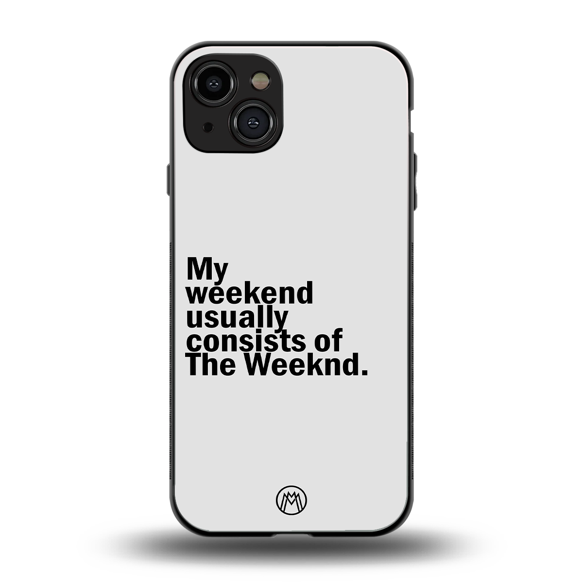 weeknd mood back phone cover | glass case for iphone 15