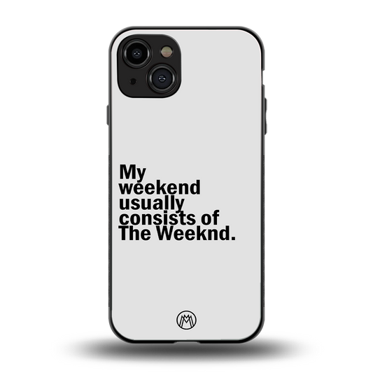 weeknd mood back phone cover | glass case for iphone 15