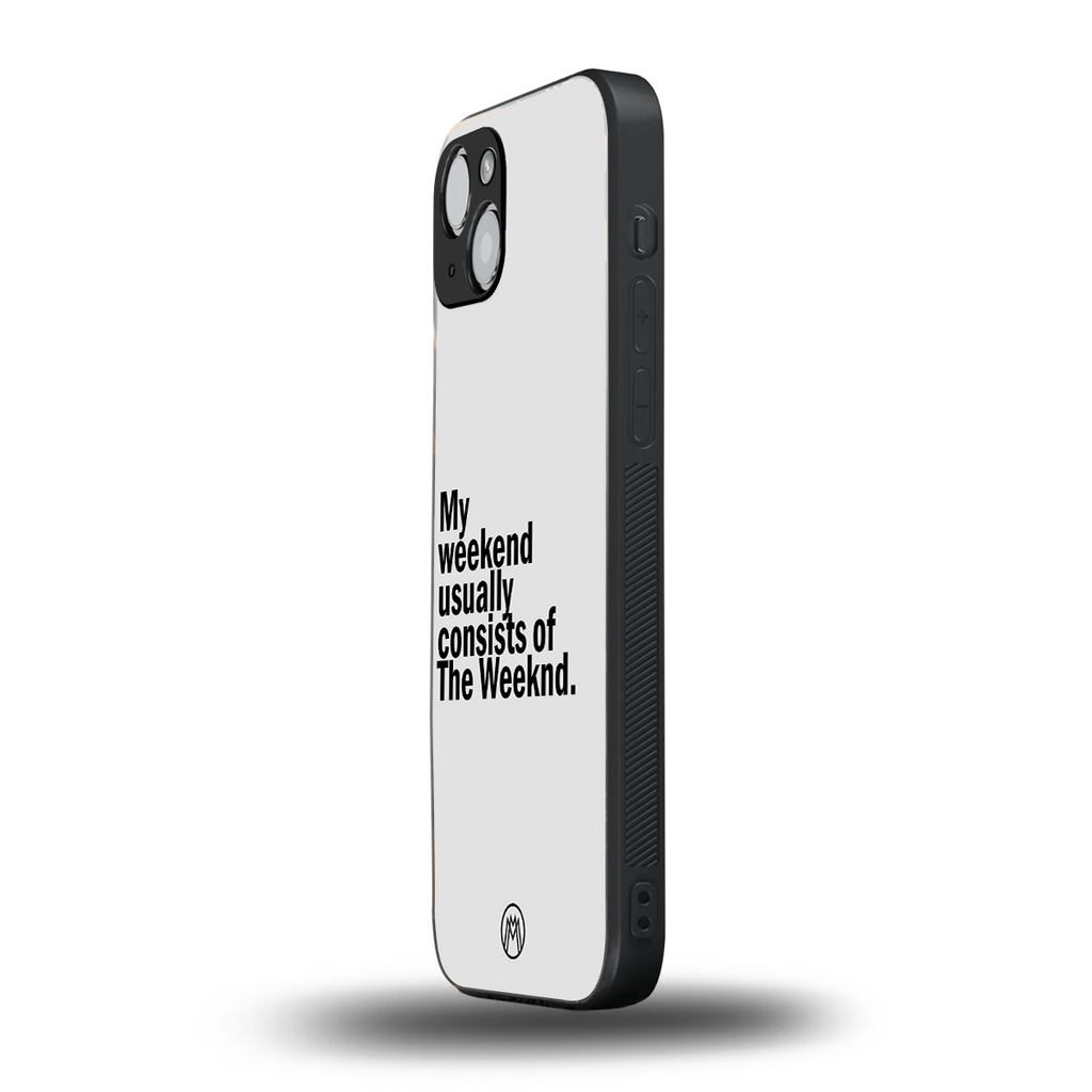 weeknd mood back phone cover | glass case for iphone 15