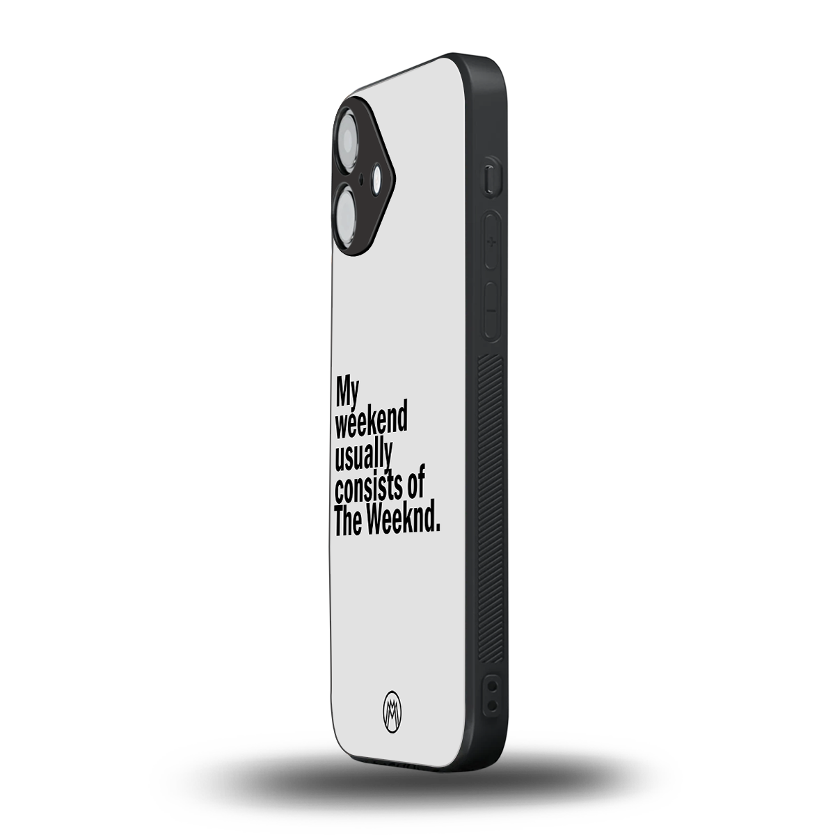 weeknd mood back phone cover | glass case for iphone 16 plus