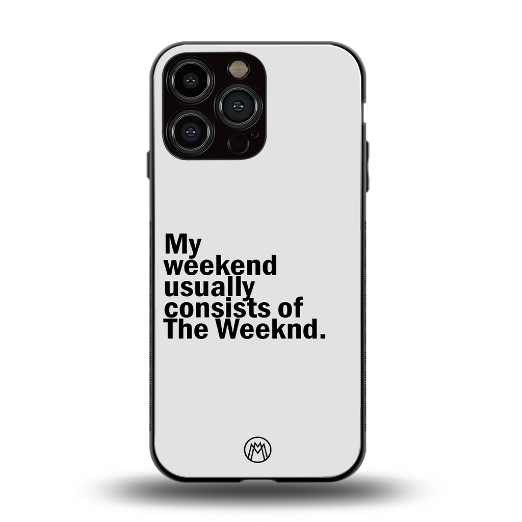 weeknd mood back phone cover | glass case for iphone 16 pro max