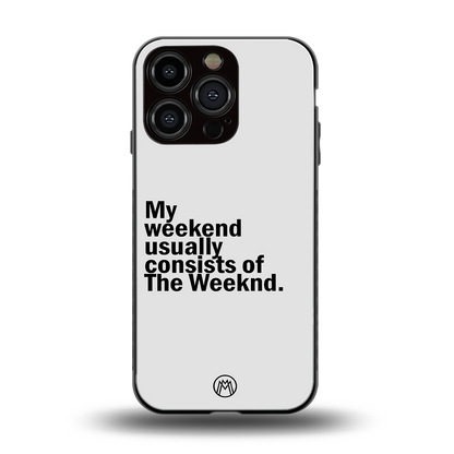weeknd mood back phone cover | glass case for iphone 16 pro