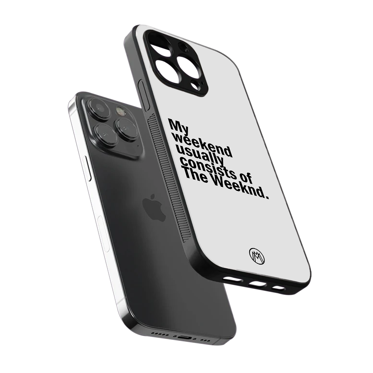 weeknd mood back phone cover | glass case for iphone 16 pro