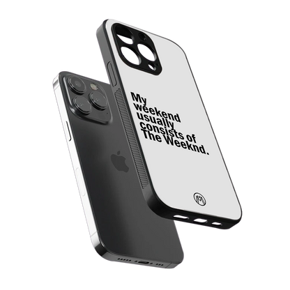 weeknd mood back phone cover | glass case for iphone 16 pro