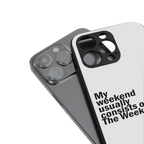 weeknd mood back phone cover | glass case for iphone 16 pro