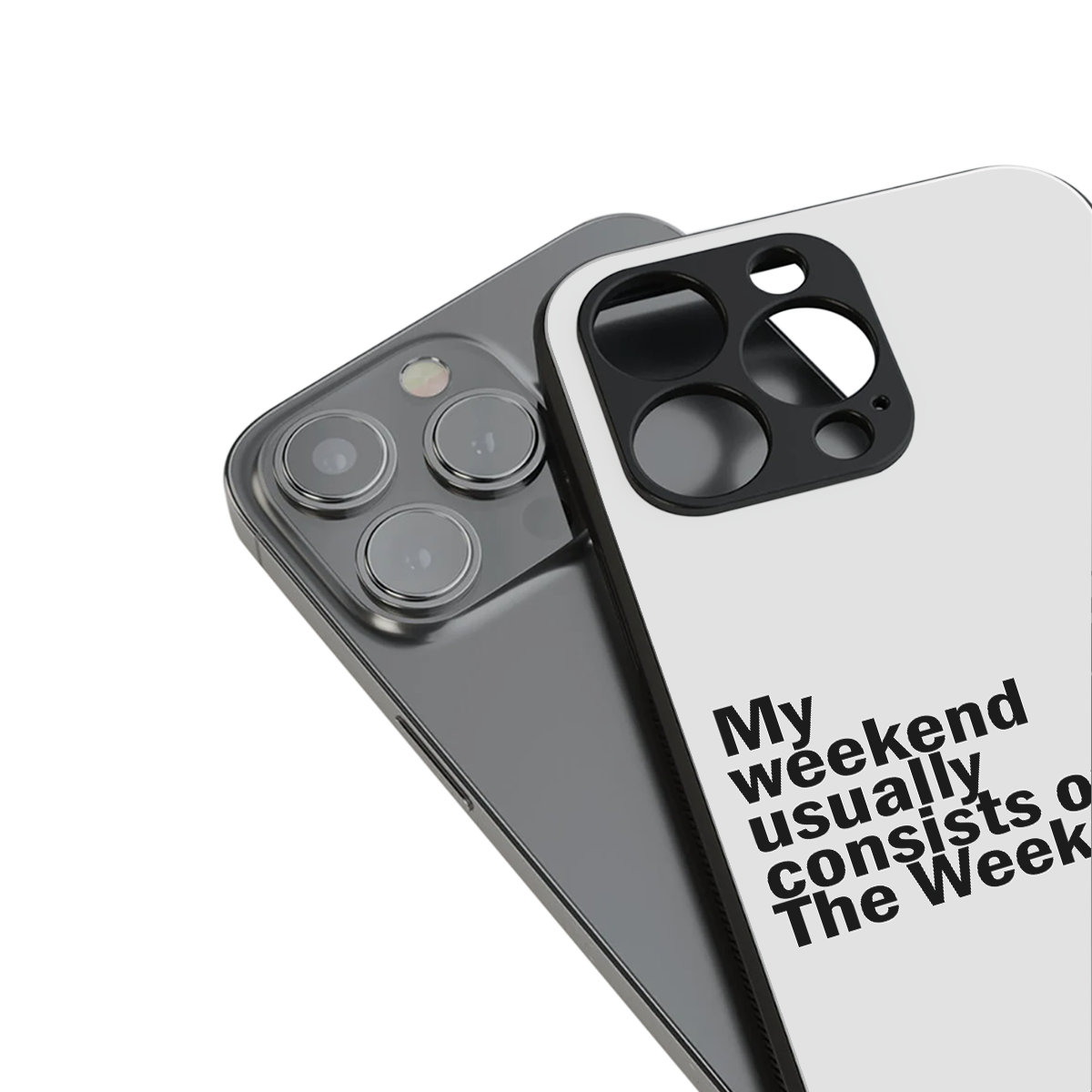 weeknd mood back phone cover | glass case for iphone 16 pro