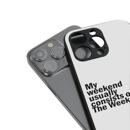weeknd mood back phone cover | glass case for iphone 14