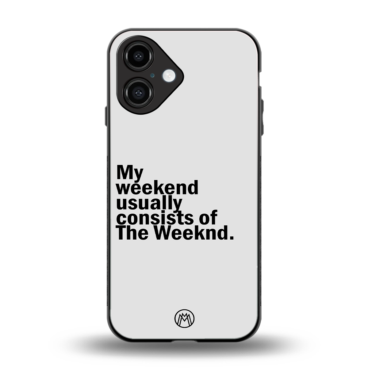 weeknd mood back phone cover | glass case for iphone 16