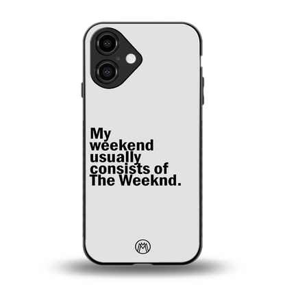 weeknd mood back phone cover | glass case for iphone 16