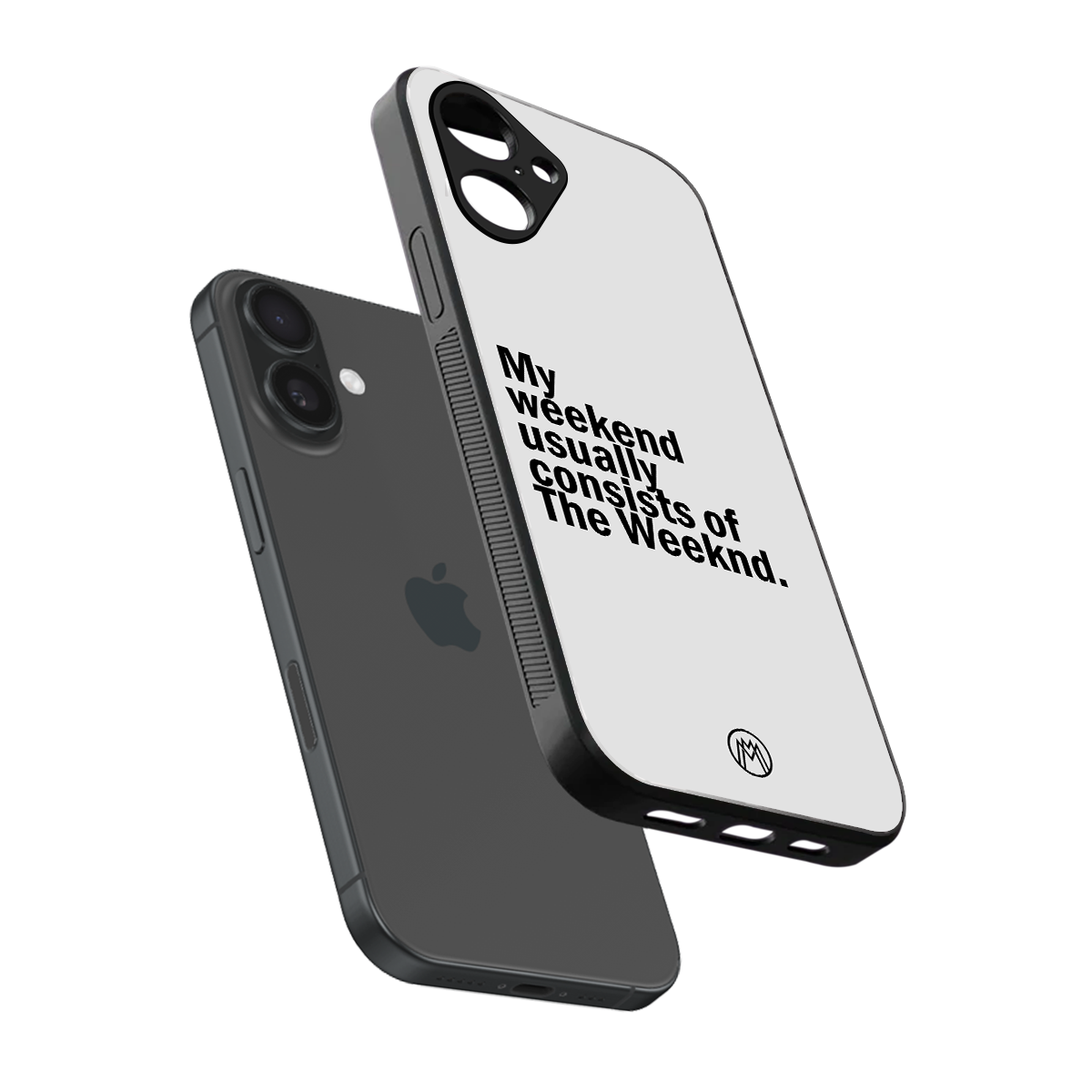 weeknd mood back phone cover | glass case for iphone 16