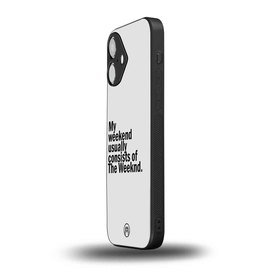 weeknd mood back phone cover | glass case for iphone 16