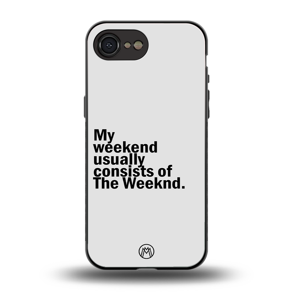weeknd mood back phone cover | glass case for iphone 16e