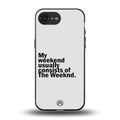 weeknd mood back phone cover | glass case for iphone 16e