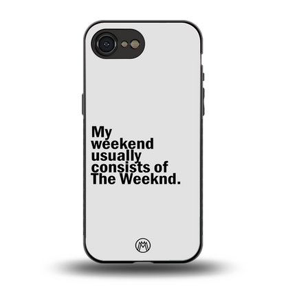 weeknd mood back phone cover | glass case for iphone 16e