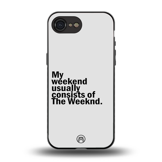weeknd mood back phone cover | glass case for iphone 16e