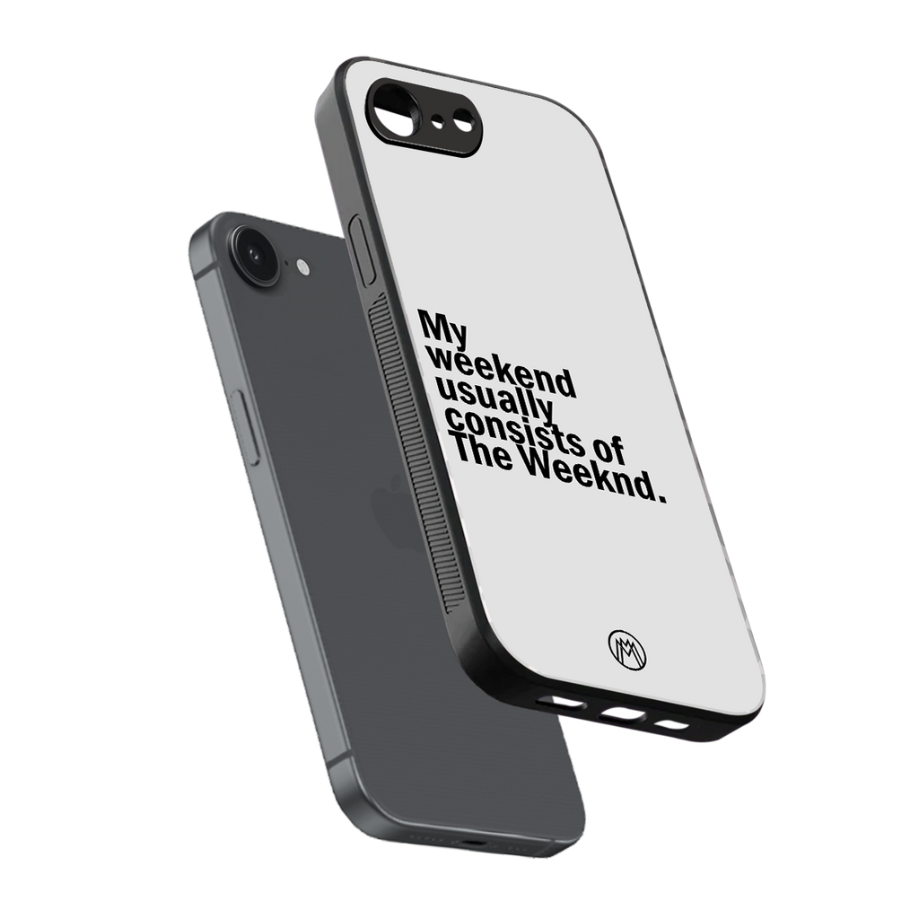 weeknd mood back phone cover | glass case for iphone 16e