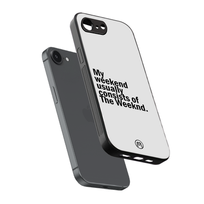 weeknd mood back phone cover | glass case for iphone 16e
