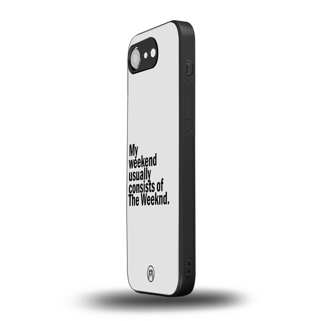 weeknd mood back phone cover | glass case for iphone 16e