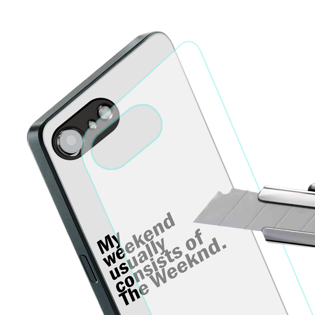 weeknd mood back phone cover | glass case for iphone 16e