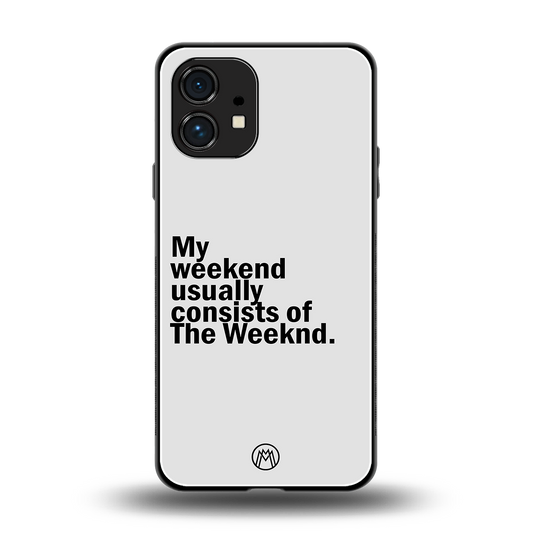 weeknd mood back phone cover | glass case for nothing phone 1