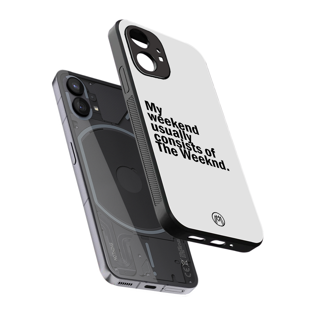 weeknd mood back phone cover | glass case for nothing phone 1