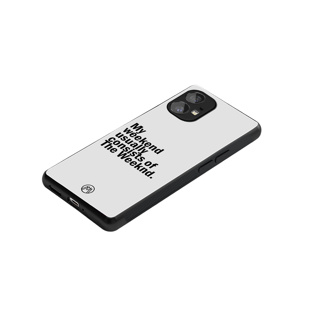 weeknd mood back phone cover | glass case for nothing phone 1