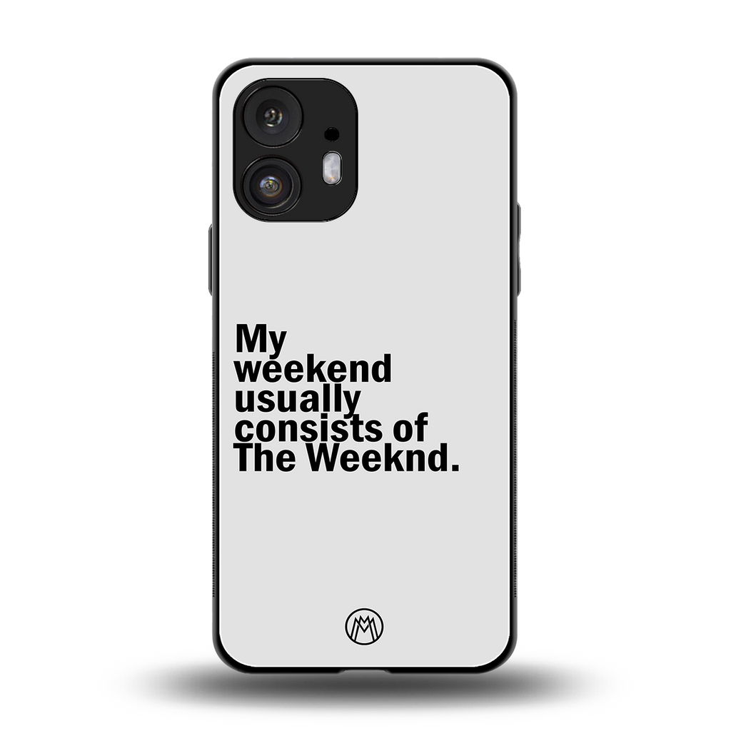 weeknd mood back phone cover | glass case for nothing phone 2