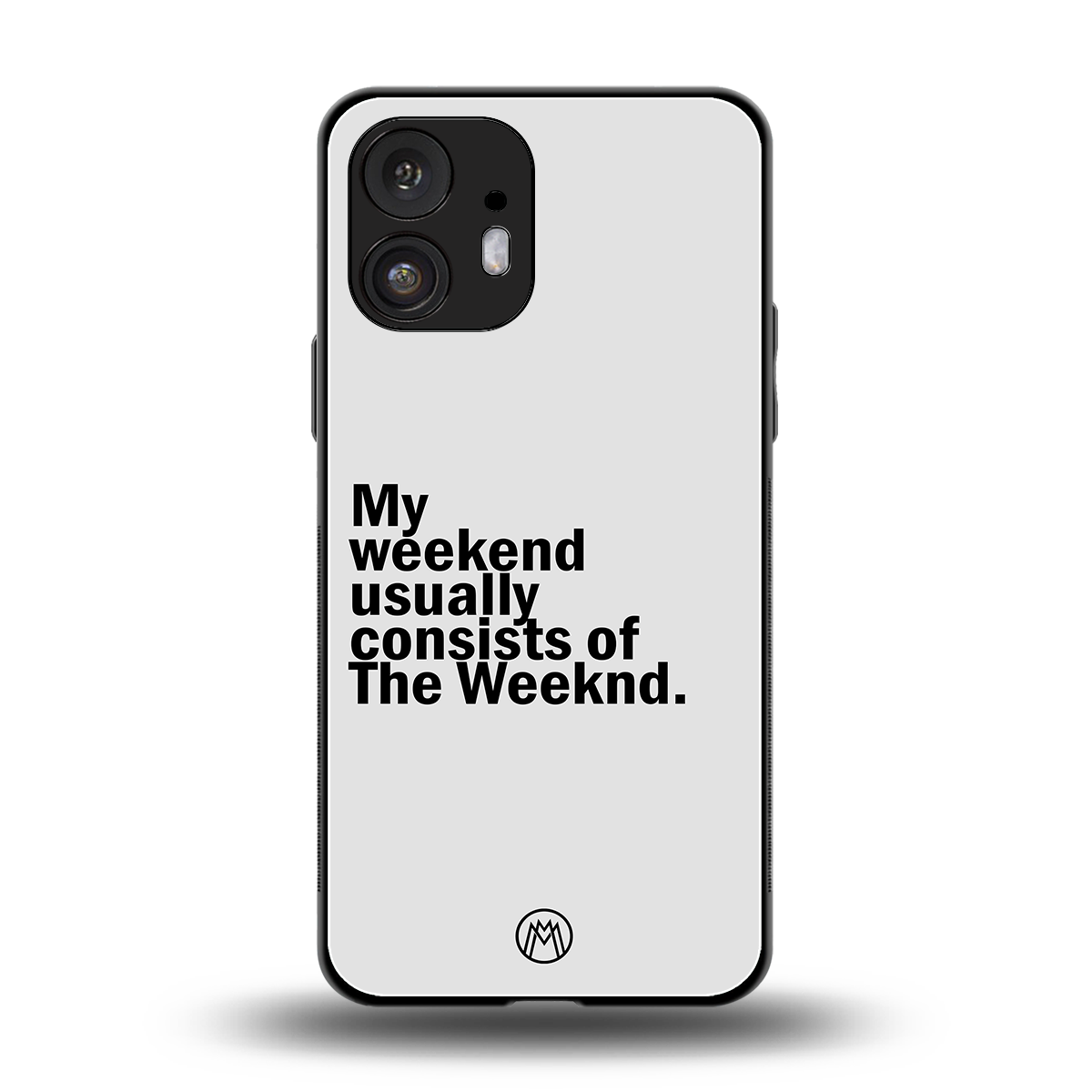 weeknd mood back phone cover | glass case for nothing phone 2