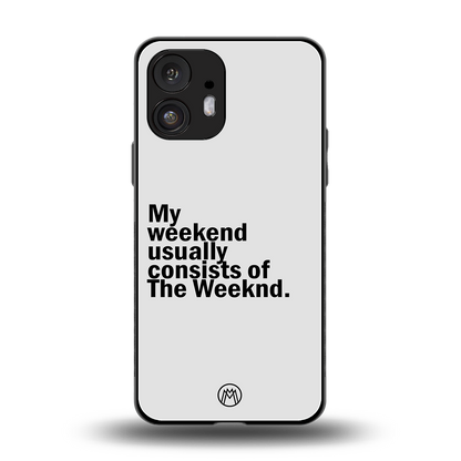 weeknd mood back phone cover | glass case for nothing phone 2