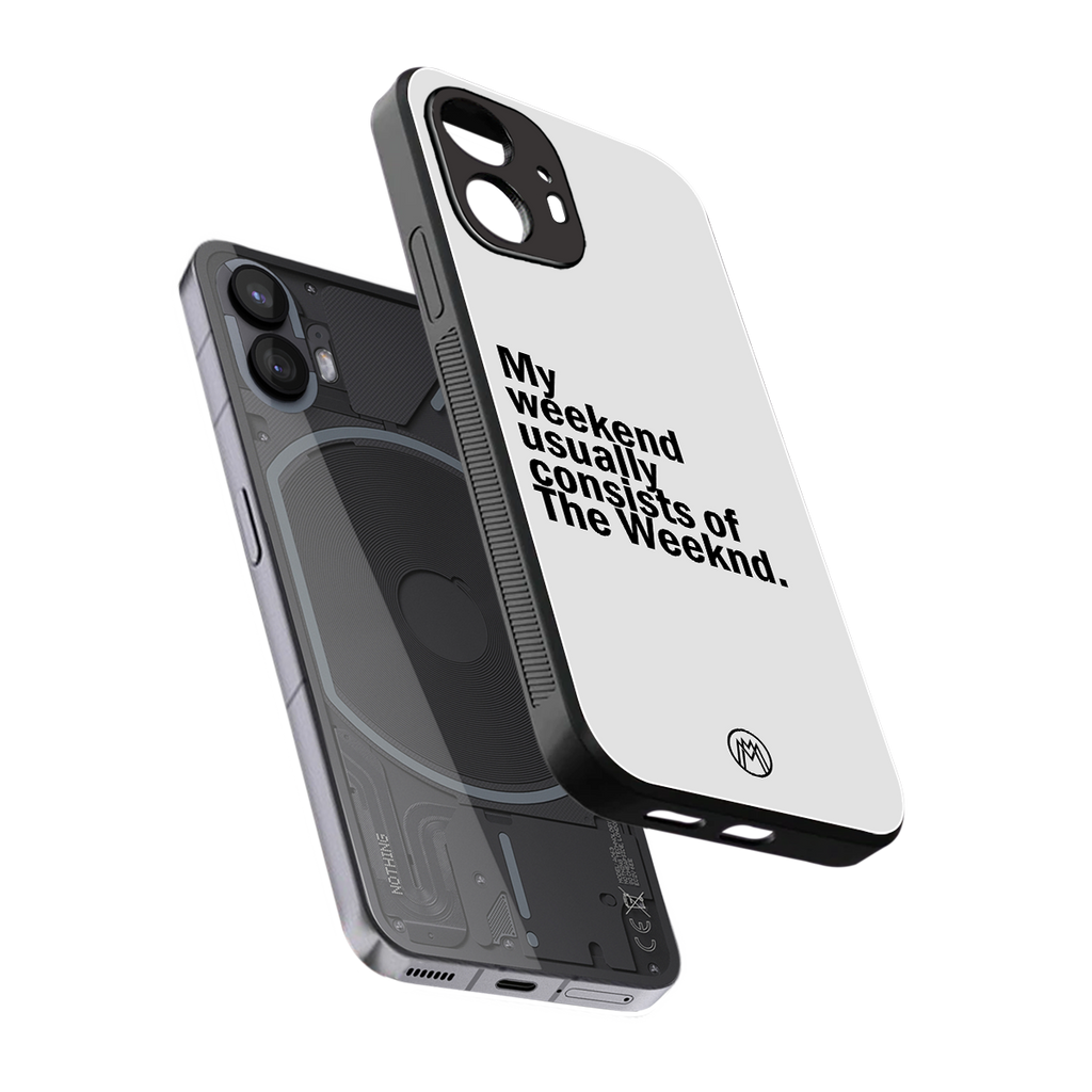 weeknd mood back phone cover | glass case for nothing phone 2