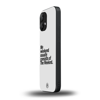 weeknd mood back phone cover | glass case for nothing phone 2