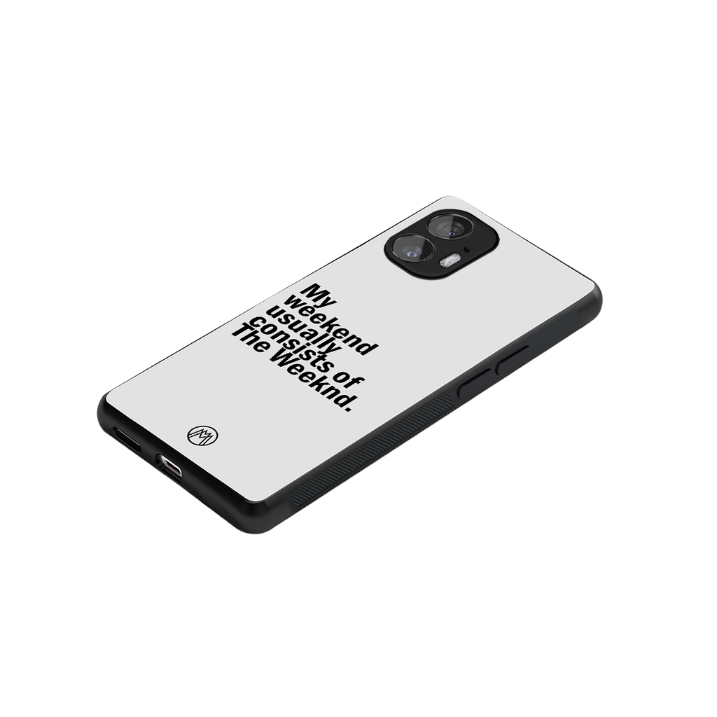 weeknd mood back phone cover | glass case for nothing phone 2