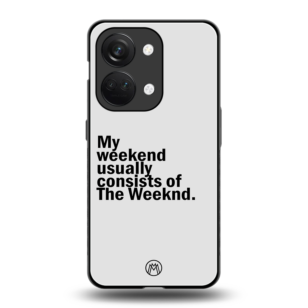 weeknd mood back phone cover | glass case for oneplus nord 3