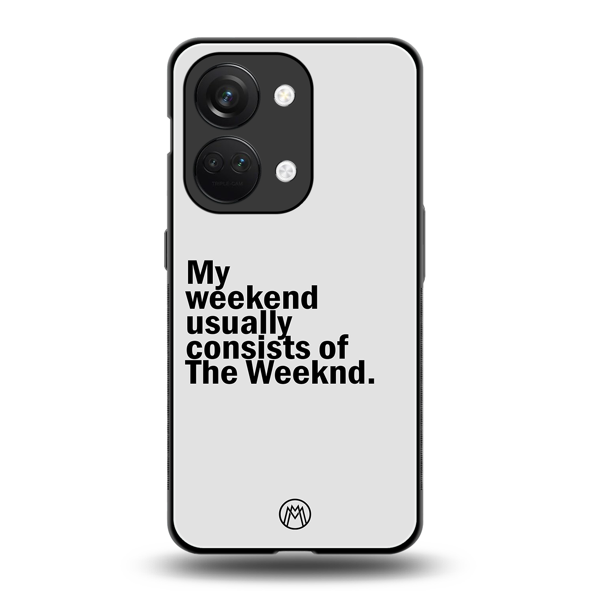 weeknd mood back phone cover | glass case for oneplus nord 3