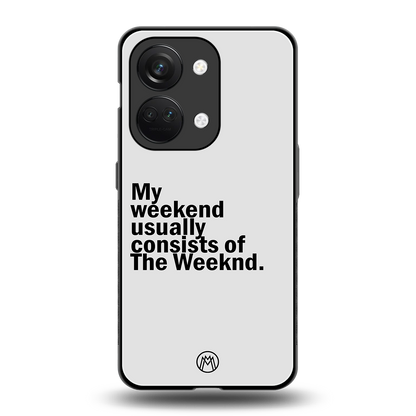 weeknd mood back phone cover | glass case for oneplus nord 3