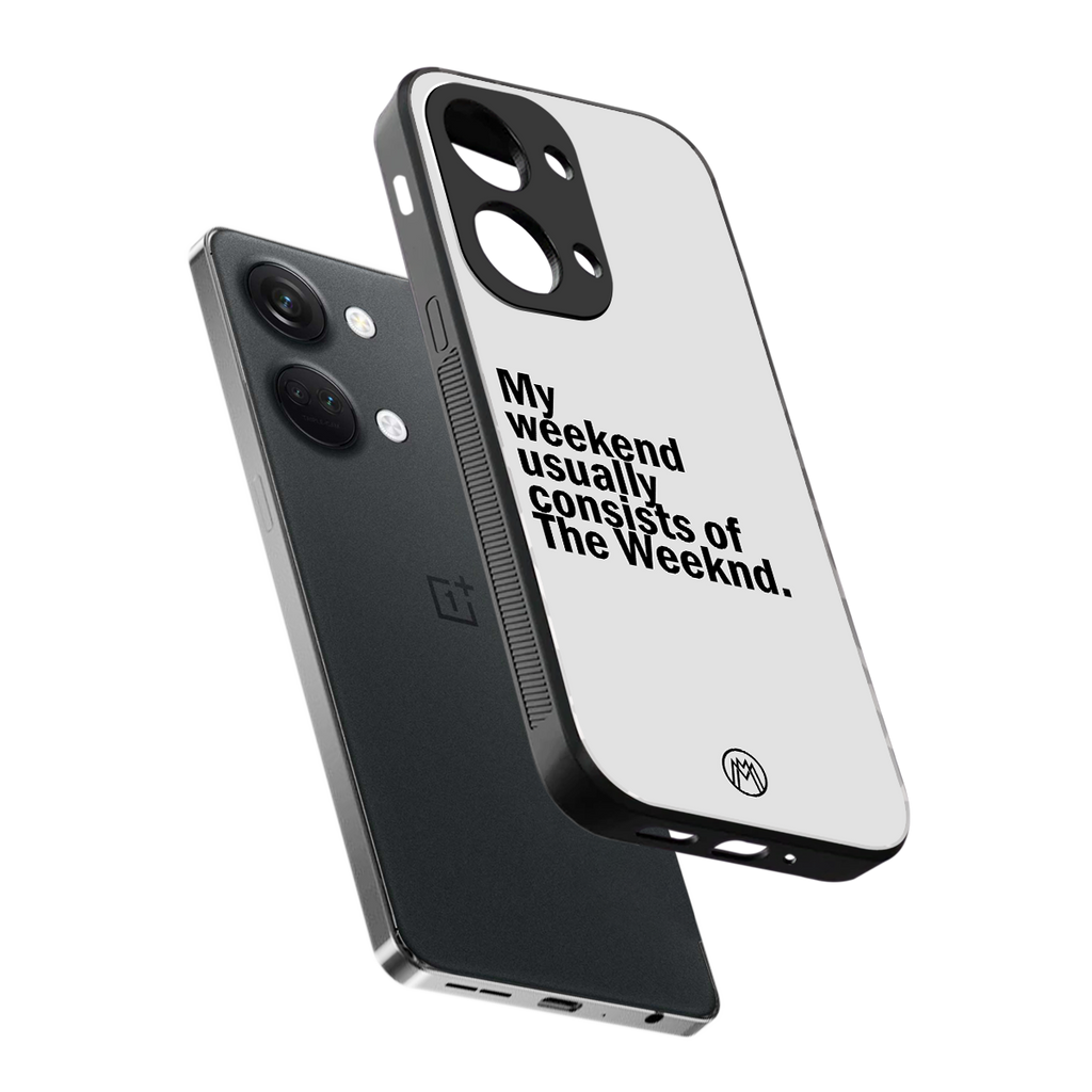 weeknd mood back phone cover | glass case for oneplus nord 3